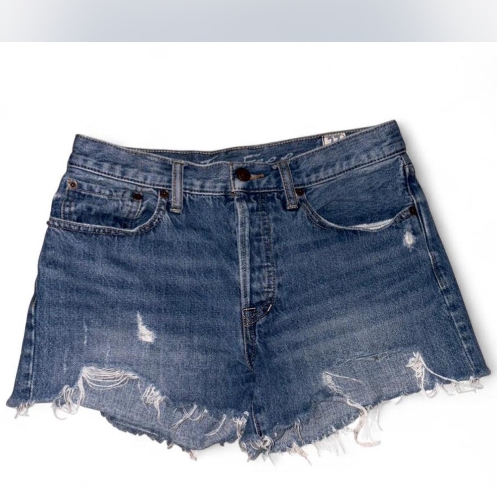 We The Free Distressed Blue Jean Shorts